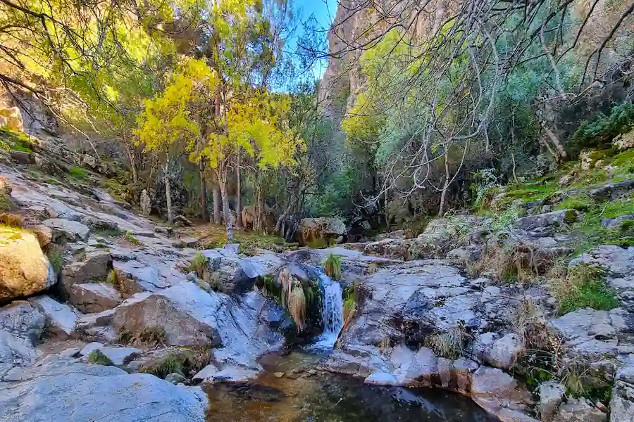 Vista panorámica de las Cascadas del Purgatorio