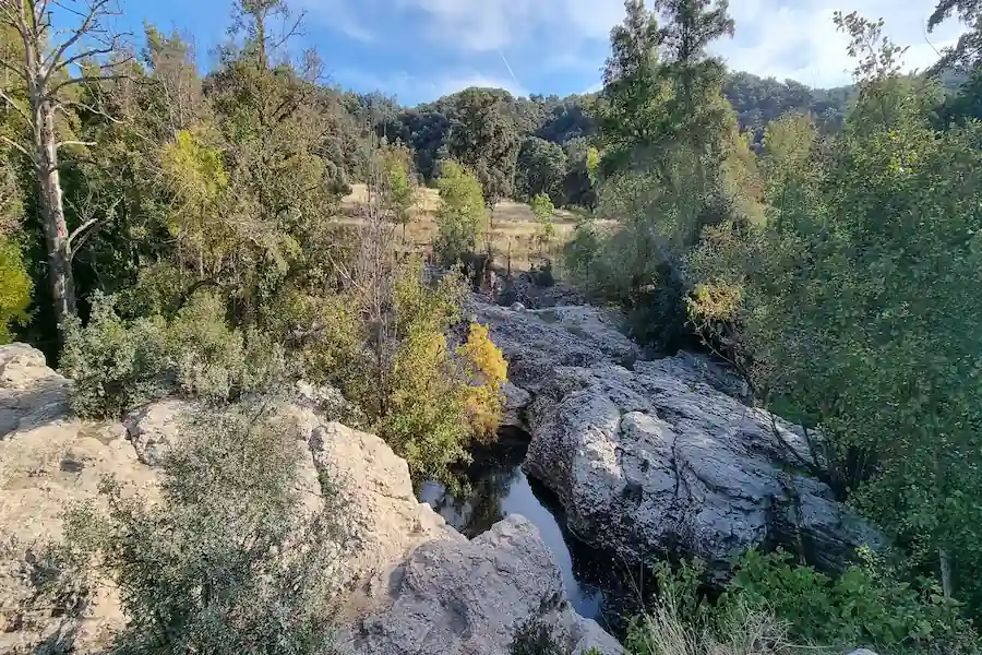 Senderos cerca del río en La Pedriza