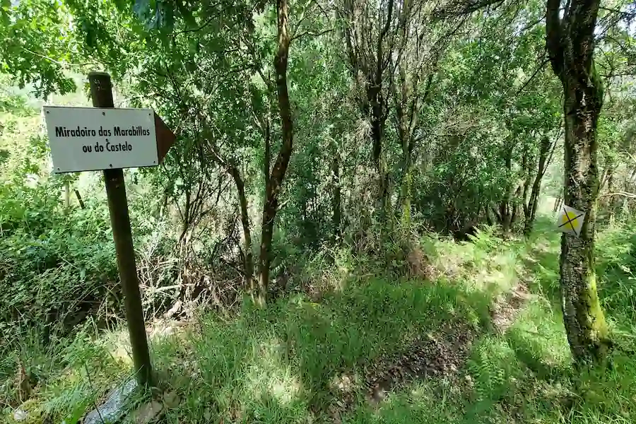 Desvío hacia el Mirador de las Maravillas en Marce Desvío hacia el Mirador de las Maravillas en Marce