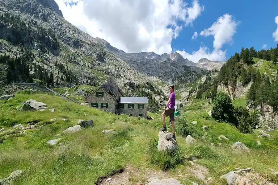 El mítico refugio de la Renclusa, en el Parque Natural Posets-Maladeta