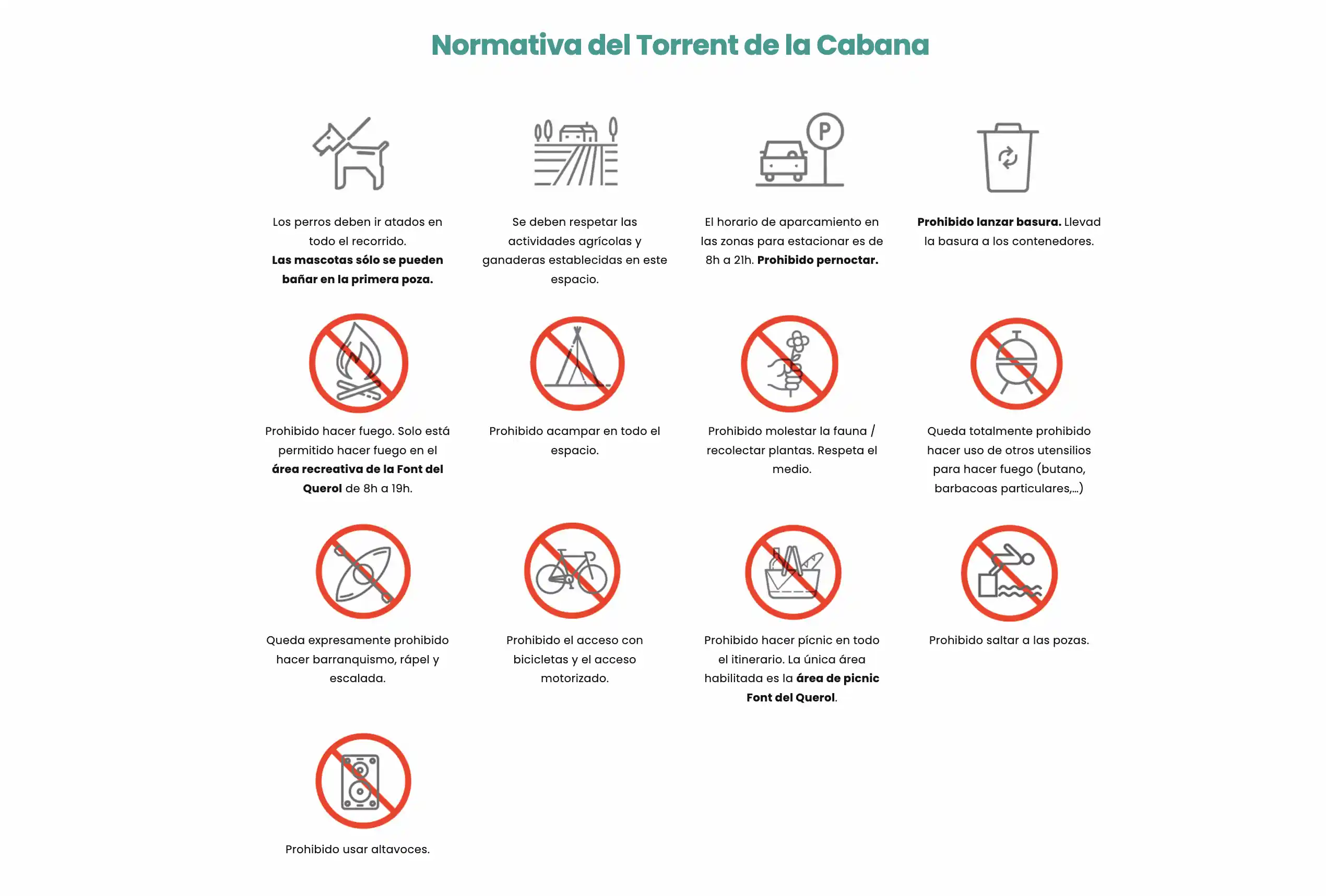 Normativa vigente y reglas de acceso a la Ruta dels 7 Gorgs en Campdevànol