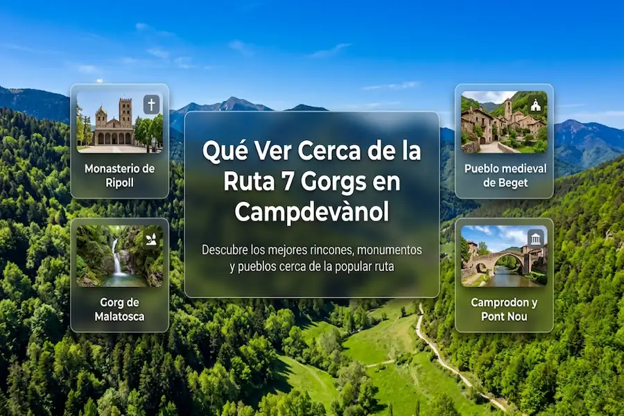 Lugares de interés y qué ver cerca de la Ruta dels 7 Gorgs en Campdevànol