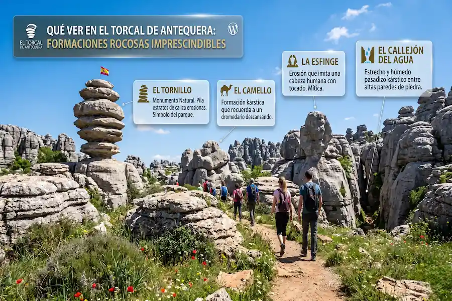 Formaciones rocosas imprescindibles que ver en El Torcal de Antequera