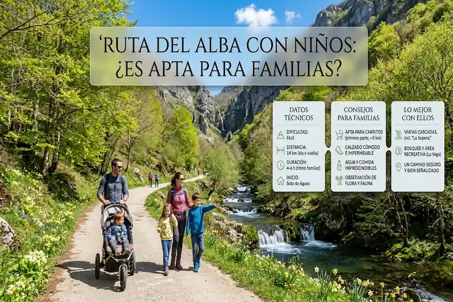 Ruta del Alba con niños, guía para familias en Asturias